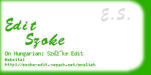 edit szoke business card
