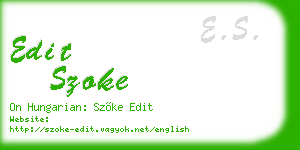 edit szoke business card